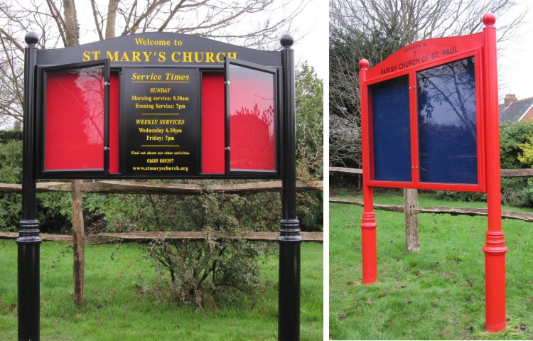Premium Post Mounted Church Signs